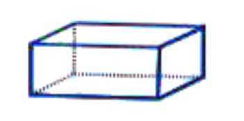 The solid given below is a rectangular prism or cuboid. Make all the diagonals of this shape.