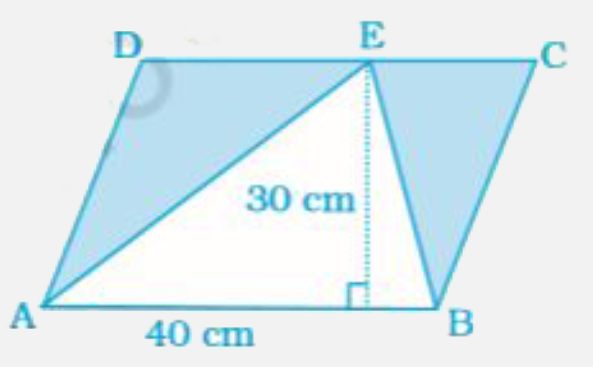 Find the area of the shaded portion in the following figures.
