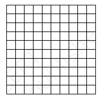 Imagine that a 10 × 10 grid has value 300 and that this value is divided evenly among the small squares. In other words, each small square is worth 3. Use a new grid for each part of this problem, and label each grid “Value : 300.”      What is the value of 1/10 the grid?
