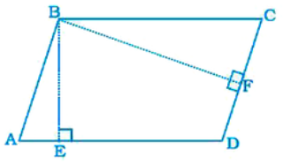 Area of parallelogram ABCD (Fig. 9.16) is not equal to