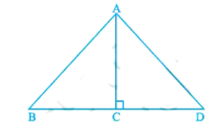 In Fig. 9.29 ratio of the area of triangle ABC to the area of triangle ACD is the same as the ratio of base BC of triangle ABC to the base CD of triangle ACD.