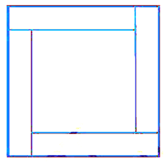 A large square is made by arranging a small square surrounded by four congruent rectangles as shown in Fig. 9.53. If the perimeter of each of the rectangle is 16 cm, find the area of the large square.