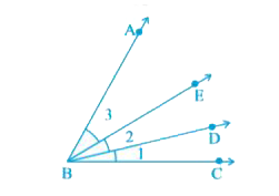 Name the following angles of Fig. 2.29, using three letters :      angle2