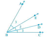 Name the following angles of Fig. 2.29, using three letters :      angle3