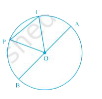In Fig. 2.47, O is the centre of the circle.      Name a chord, which is not the diameter of the circle.