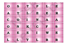 Pick five objects from the word box given as Fig. 4.1 which are opaque and would sink in water.