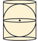 A right circular cylinder just enclose a sphere of radius r   Find ( i)  surface area of the sphere   (ii) curved surface area of the cylinder   (iii) ratio of the areas obtained in (i) and (ii)