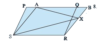 Prove that the area of a trapezium is half the sum of the parallel sides multiplied by the distance between them.
