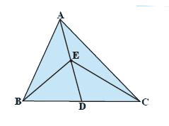 In a triangle ABC (see figure), E is the midpoint of median AD, show that   (i) ar DeltaABE = ar DeltaACE     (ii) ar DeltaABE=1/4ar(DeltaABC)