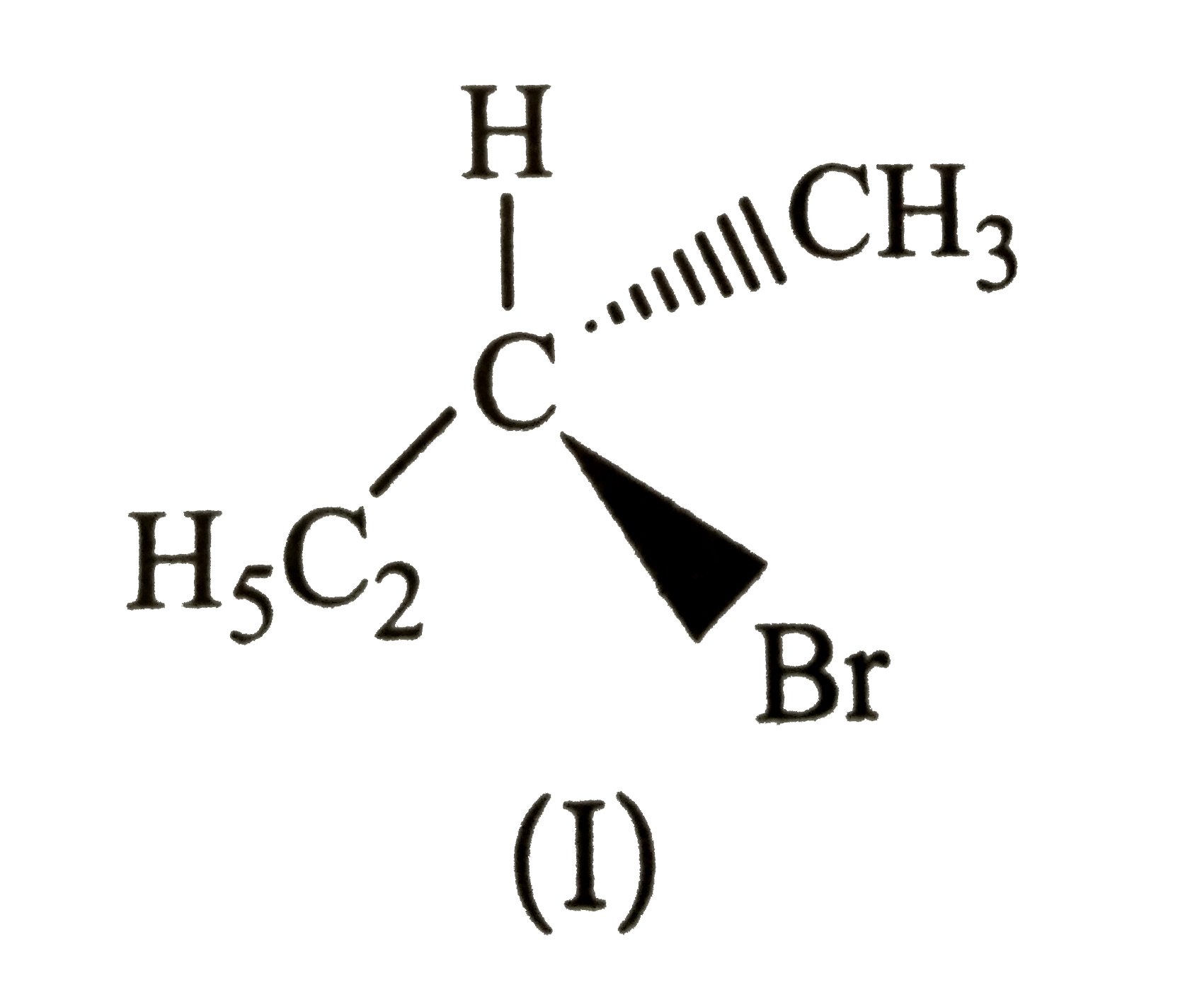 Which of the following structures is enantimetric with the molecular (I) given below: