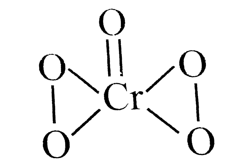 The oxidation number of Cr in CrO(5) which has the  following structure is