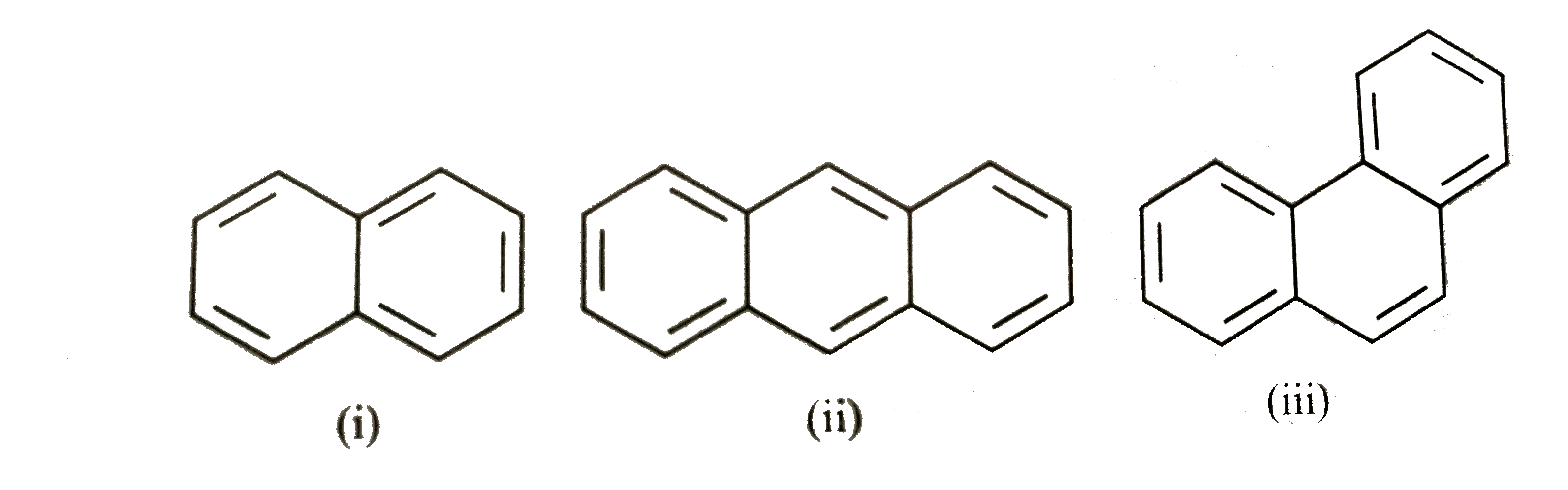 Identify the polynuclear aromatic compound which is aromatic.