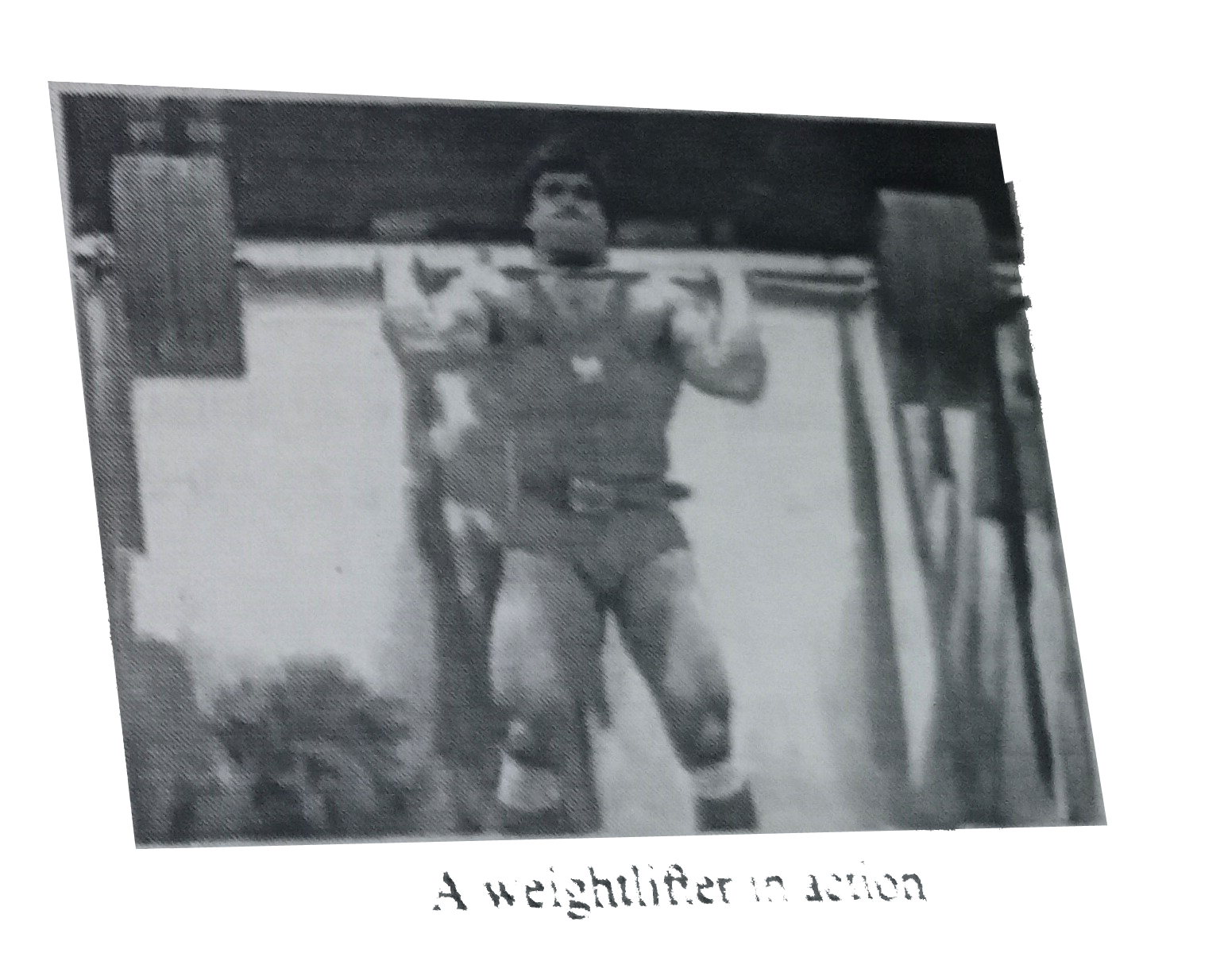 A weightlifter is lifting weights of mass 200 kg up to a height of 2 metres. If g = 9.8 m s^(-2), calculate : (a) potential energy acquired by the weights.   (b) work done by the weightlifter.