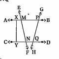 In the given figure, name: Any five line segments
