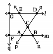 In the adjacent figure, name : collinear points.