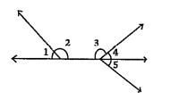 List the adjacent angles in the given figure.