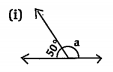 Find the measure of angle 'a' in each case. Give reason :