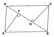 ABCD is a parallelogram and AP and CQ are perpendicular from vertices A and C on diagonal BD (see figure) show that : /\APB ~= /\CQD