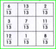 check whether in this square the sum of the numbers in each row and in each column and along the diagonals is the same.