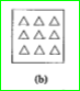 (b)Shade: 2/3of the triangles in box.