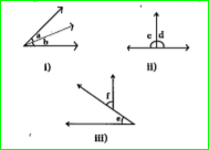 Which of the following are adjacent angles?