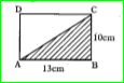 Find the Area of the shaded portion in the adjacent figure.