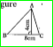 Fill in the blanks   Area of /\ABC in the figure is………….