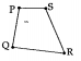 PQRS is a Quadrilateral. Answer the following. i) The opposite side of R is , ii) The angle opposite to angle P is , iii) The adjacent sides of PQ are , iv) The adjacent angles of angle S are.