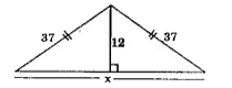 Find the unknown length x in the following figure (fig.6.29)