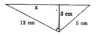 Find the unknown length x in the following figure (fig.6.29)