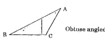 Draw the rough sketches of altitudes from A to bar(BC) for the following triangles (Fig 6.6)