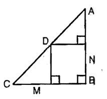 In figure  , D is point on hypotenuse AC of Delta ABC , BD bot AC, DM bot BC and DN bot AB. Prove that       DN ^(2) = DM . AN