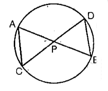 In two chords AB and CD intersect each AB and CD intersect each other at the point P. Prove that    AP. PB = CP . DP