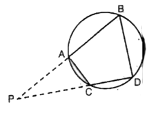 In two chords AB and CD of a circle intersect each other at the point P (when produced) outside the circle. Prove that      Delta PAC ~ PDB