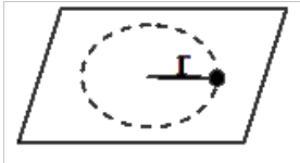 A small mass attached to a string rotates on a frictionless table top as shown. If the tension in the string is increased by pulling the string causing the radius of the circular motion to decrease by a factor of 2, the kinetic energy of the mass will