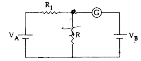 In the circuit shown the cells A and B have negligible resistance. For V(A) = 12V, R(1) = 500Omega