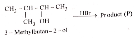 Consider the following reaction and identify the product (P).