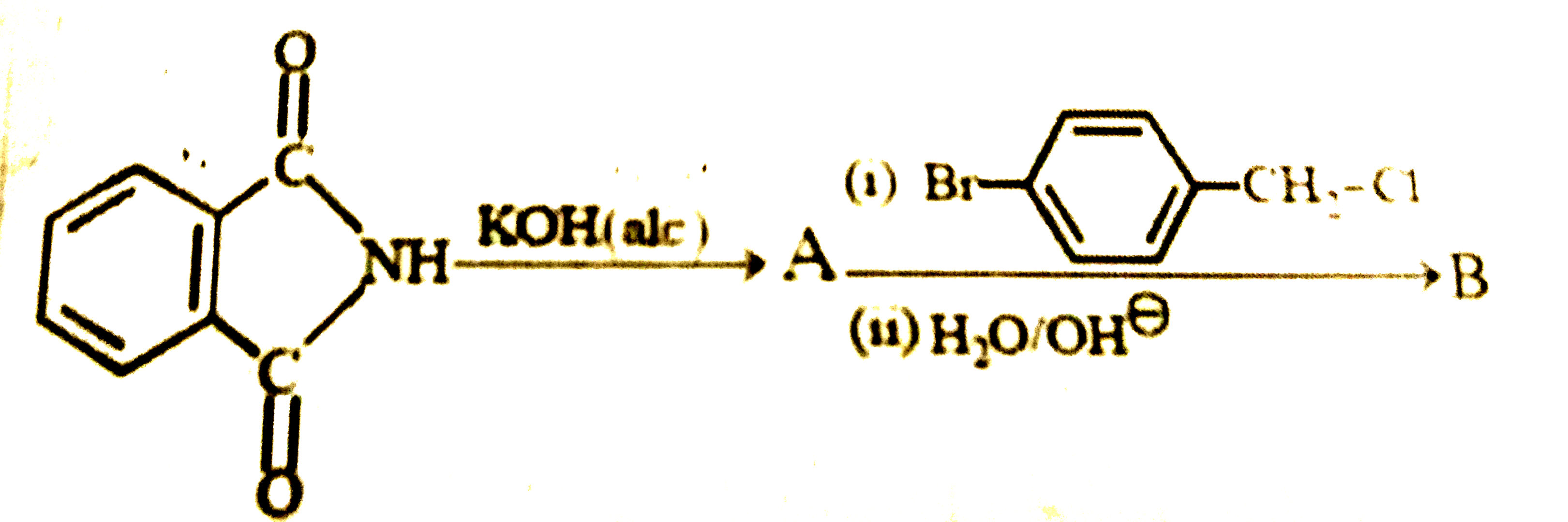 Consider the following reaction      The product 'B' will be-