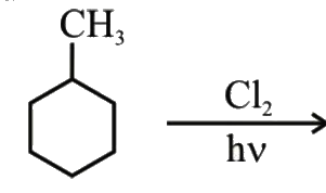 Possible monochloro derrivative product (excluding stereo isomer) :-