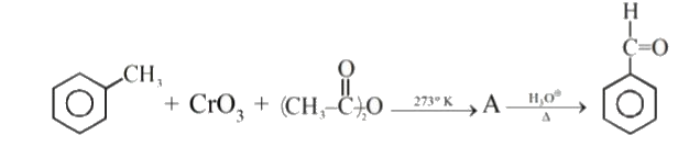 Suppose following reaction :      The structure of intermediate compound (A) is :