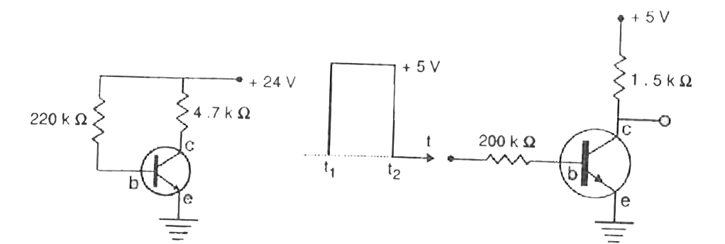 In the accompanying circuit (Fig. 5.9) the value of beta is 100. Find I(B),V(CE),V(CE) and V(BC), when I(C) =1.5 mA. Is the transistor in active, cut-off or saturation state ?