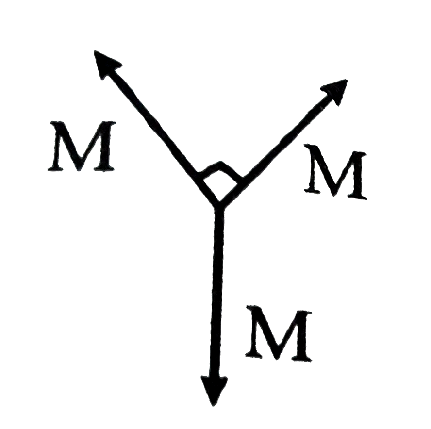 The resultant magnetic moment for the following arrangement is