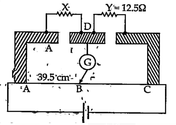 Determine the balance point of the bridge above if X and Y are interchanged.