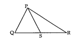 आकृतीमध्ये triangle PQR च्या बाजू QR वर S हा कोणताही एक बिंदू आहे तर सिद्ध करा की, PQ+QR+RP gt 2PS