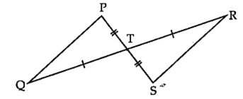 खालील त्रिकोणांच्या जोड्यांमध्ये दर्शवलेल्या माहितीचे निरीक्षण करा. ते त्रिकोण कोणत्या कसोटीनुसार 
एकरूप आहेत ते लिहा व त्यांचे उरलेले एकरूप घटक लिहा.