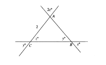 What is the perimeter of DeltaABC shown in the figure?