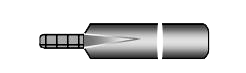 A cricket bat is cut at the location of its centre of mass as shown, then