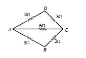 The effective resistance between the points A and B in the figure is-