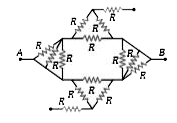 Find equivalent resistance between A and B-