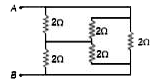 Find the equivalent resistance across AB-